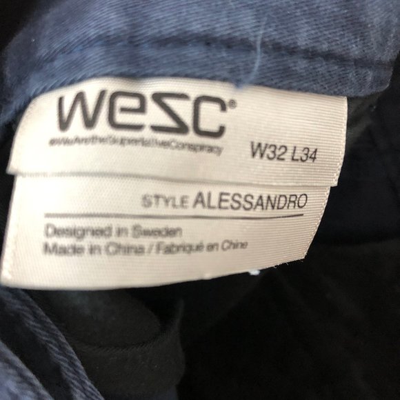 WeSC Navy Pants Men - Picture 7 of 8